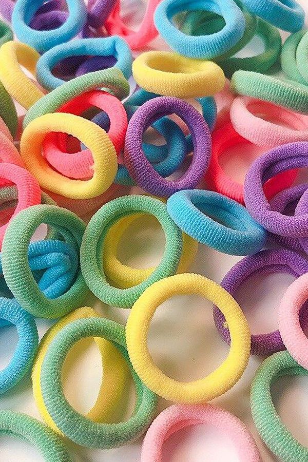 Gampus-100 Pieces Neon Vivid Mini Rubber Buckle - Multiple Sturdy Design 1