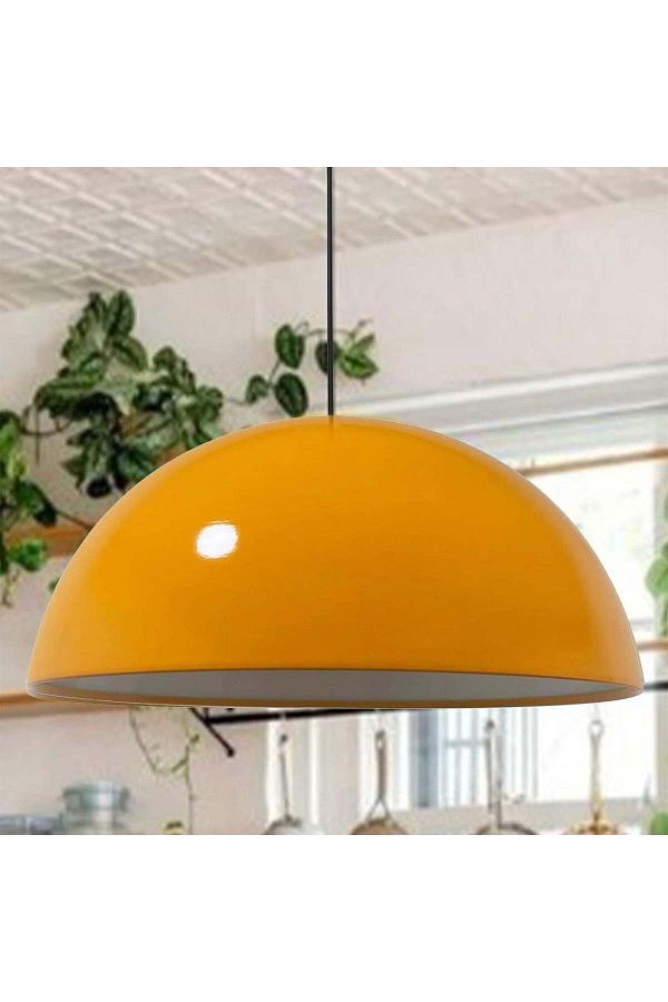 Bamyum-Lipeo 50 cm Metal Pendelleuchte - Gelbe Lampe 1