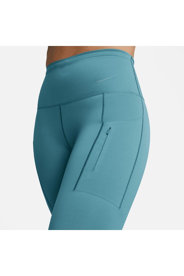 Nike-High Waisted Full Length Women's Leggings with Pockets - Stretchy Supported Style Sports 1