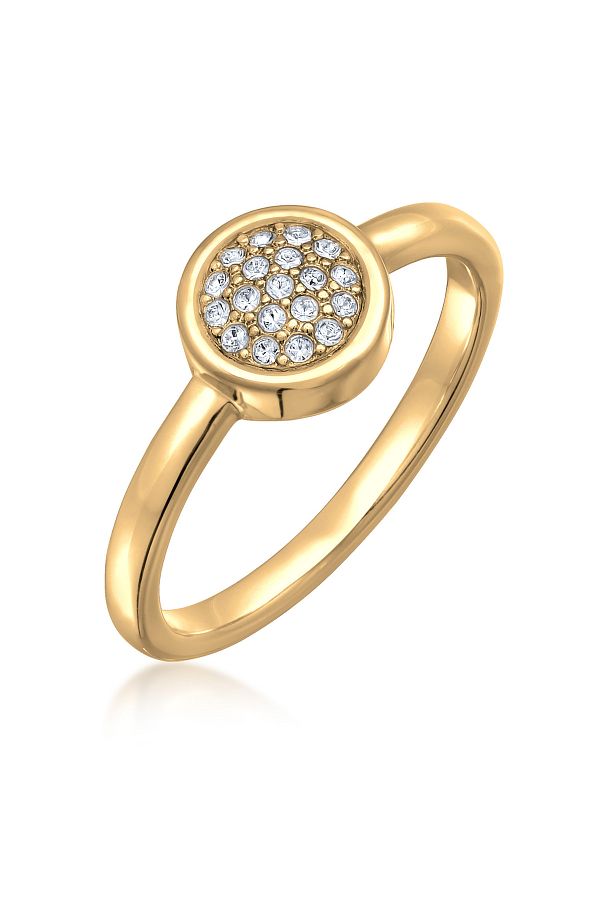 ELLI-Eleganter Silberring mit Kristallen – Solitärfarbe für die Dame 1