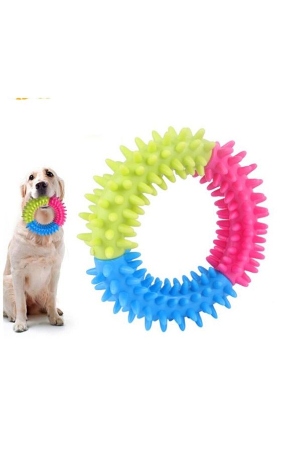 Mixpet-10 cm Wide Teether Round Dog Toy 1
