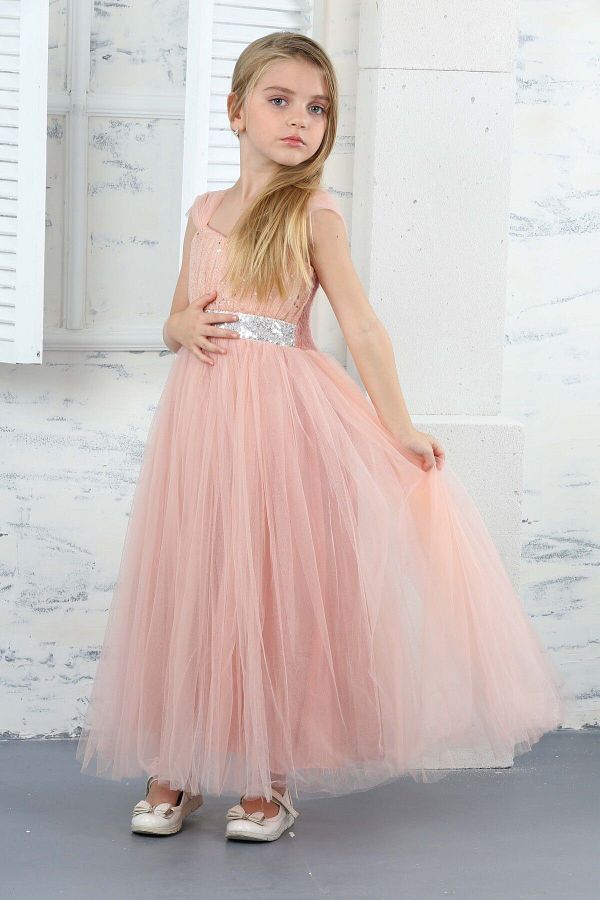 Asortik Kids-Rochie de seara cu sclipici pentru fete Rochie de mireasa Tinuta de nunta 1
