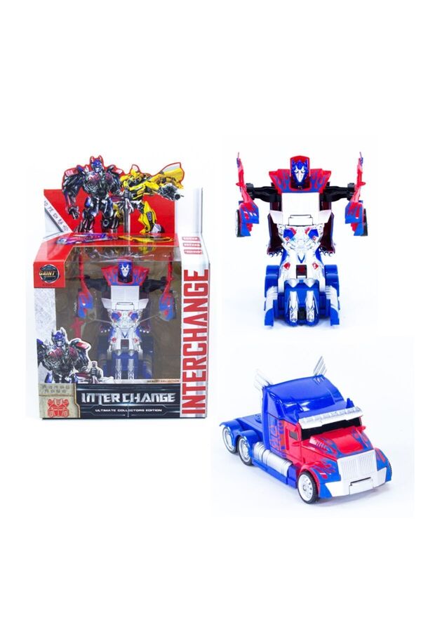 Pasifik Toys Tek Tuşla Robota Dönüşen Transformers Optimus Çek Bırak Araba