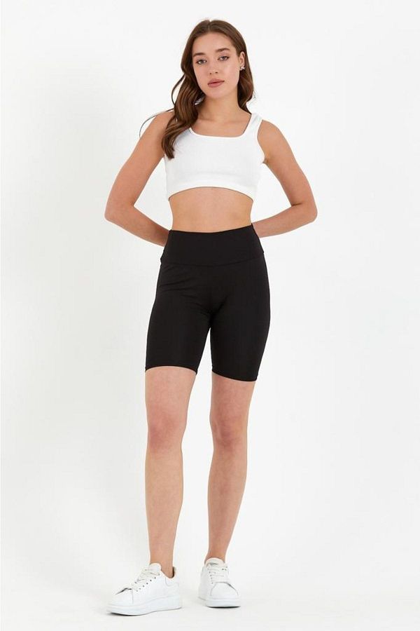 Biker shorts with tights top