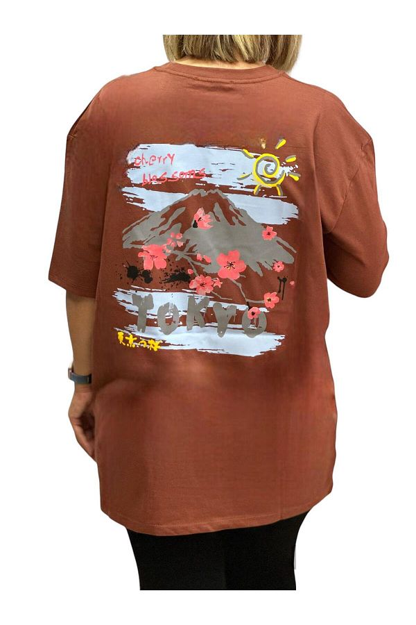 Antalya Şans Butik-Unisex T-Shirt Front and Back Print Patterned Oversize (Compatible with Size XL) 1
