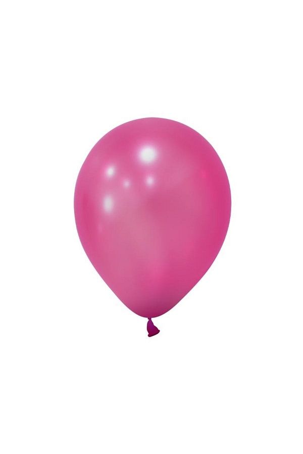 asöy-Metallic Fuchsia Balloon for Birthday - 10 Pieces, 12 Inch, 30 cm 1