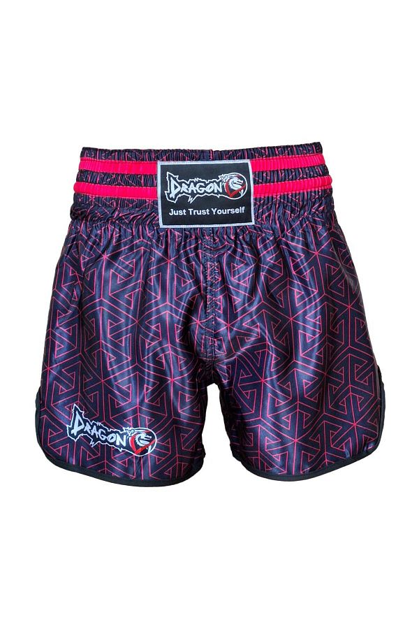 Dragondo-MT3442 Muay Thai Kick Boxing Shorts - Neon Pink, Digital Printed 1