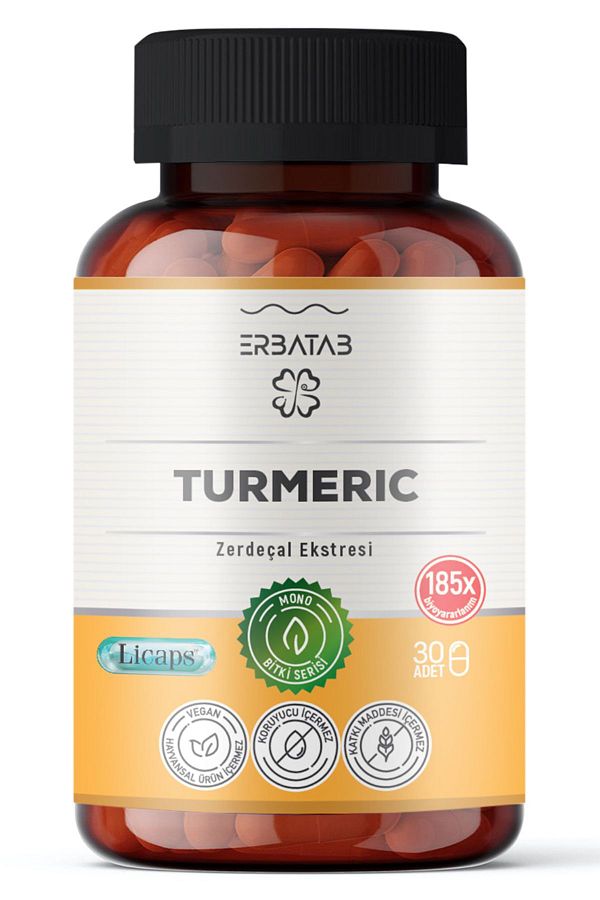 Erbatab-Turmeric Curcumin Extract 30 Capsules Licaps® 1
