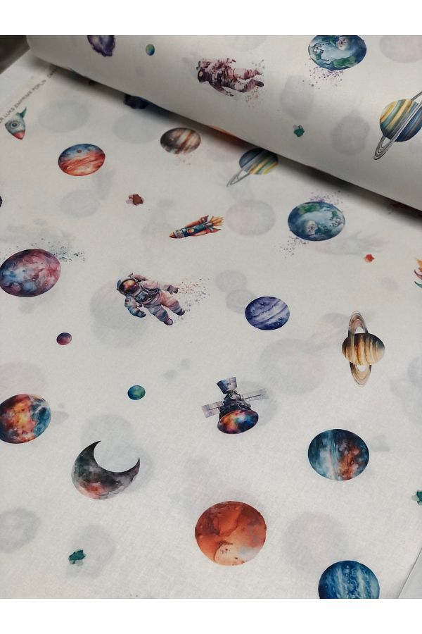 Sefaoğlu tekstil-Poplin Fabric Single Sheet and Pillowcase - Digital Print 1
