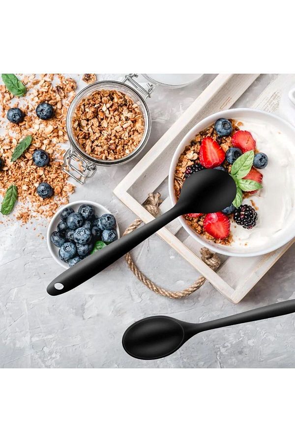 TARIK HOME-27 cm extra-hard tip silicone serving spoon Fireproof non-stick pan anti-scratch 1