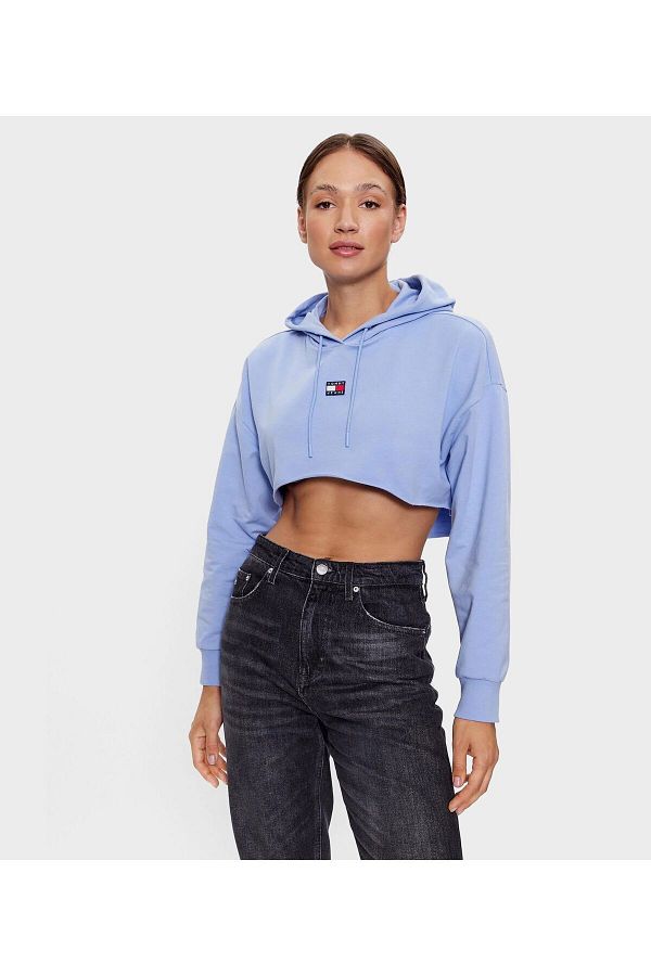 Tommy crop top hoodie top