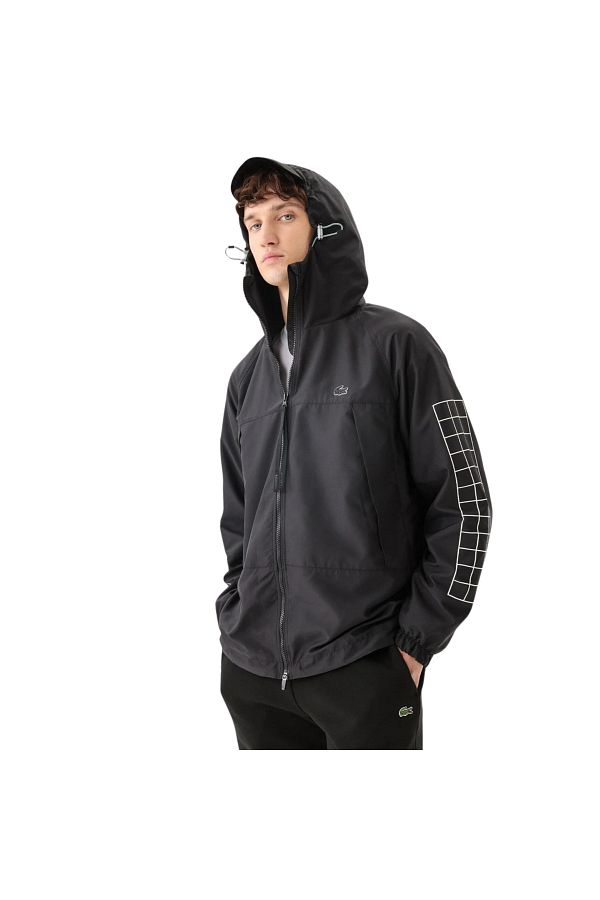 Lacoste Men s Printed Hooded Raincoat BH0161.031 Trendyol