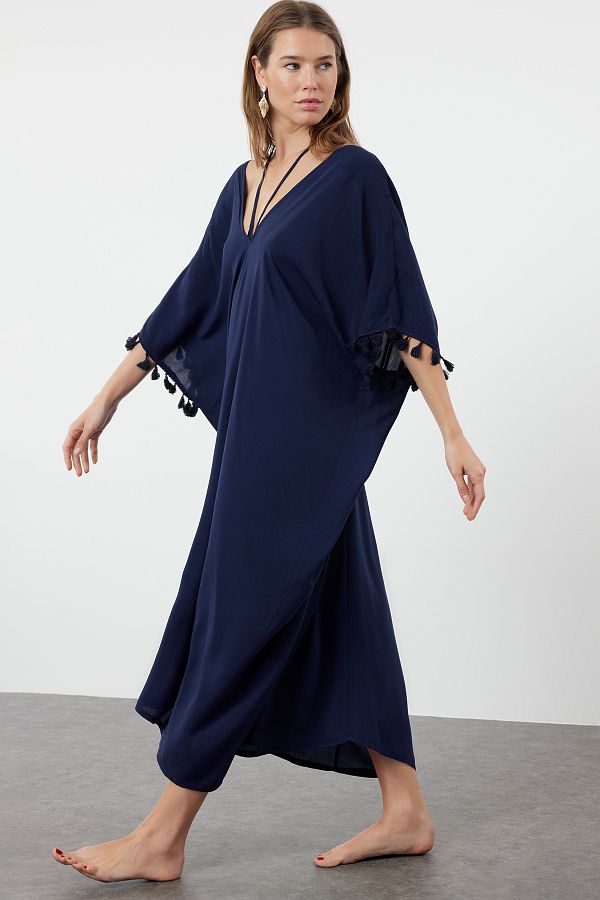 Navy blue beach dress store