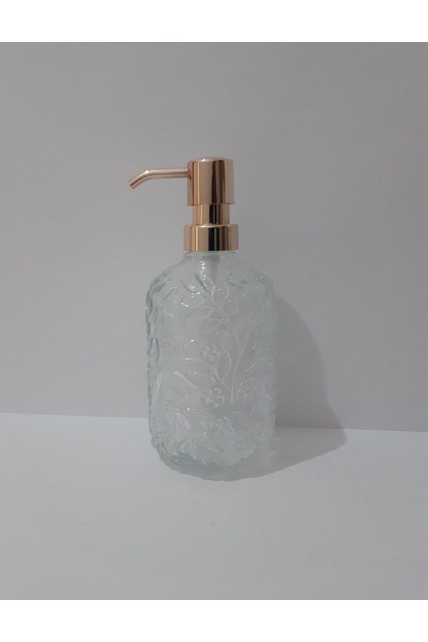 renkli çiçekler-Dozator de săpun 450 ml Dozator de săpun lichid din sticlă cu model 1