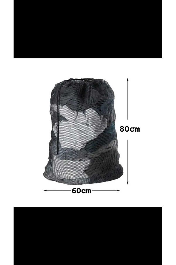 Tois Baby-2 Black Luxury Curtains and Laundry Net with String 60X80 cm (Battal Size) 1