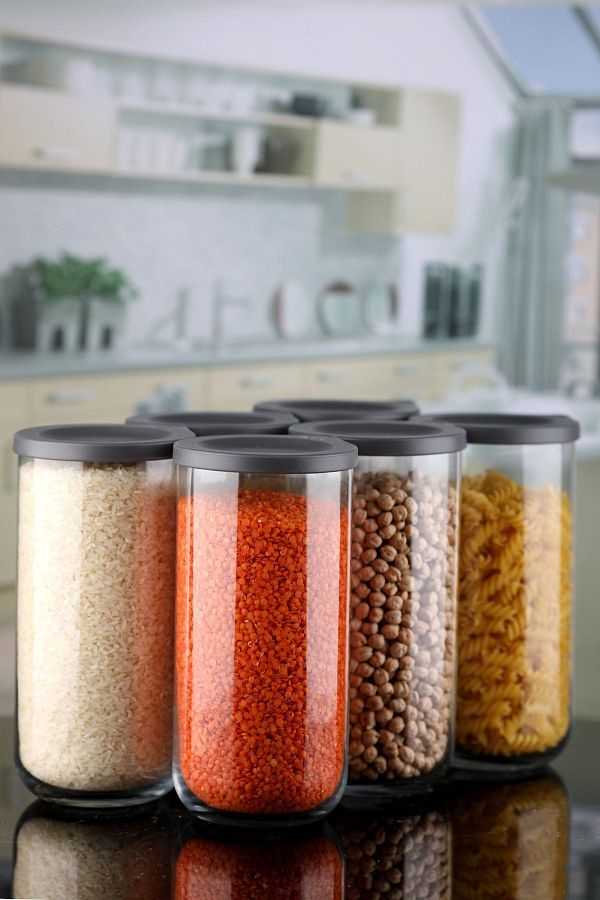 Karçiçeği Home-1600 Cc 6-Piece Label Storage Container with Leak-Proof Lid 1