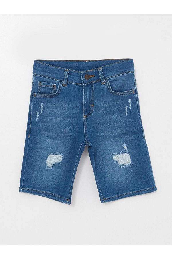 LC Waikiki LCW Kids Ripped Detailed Boy s Jean Shorts Trendyol