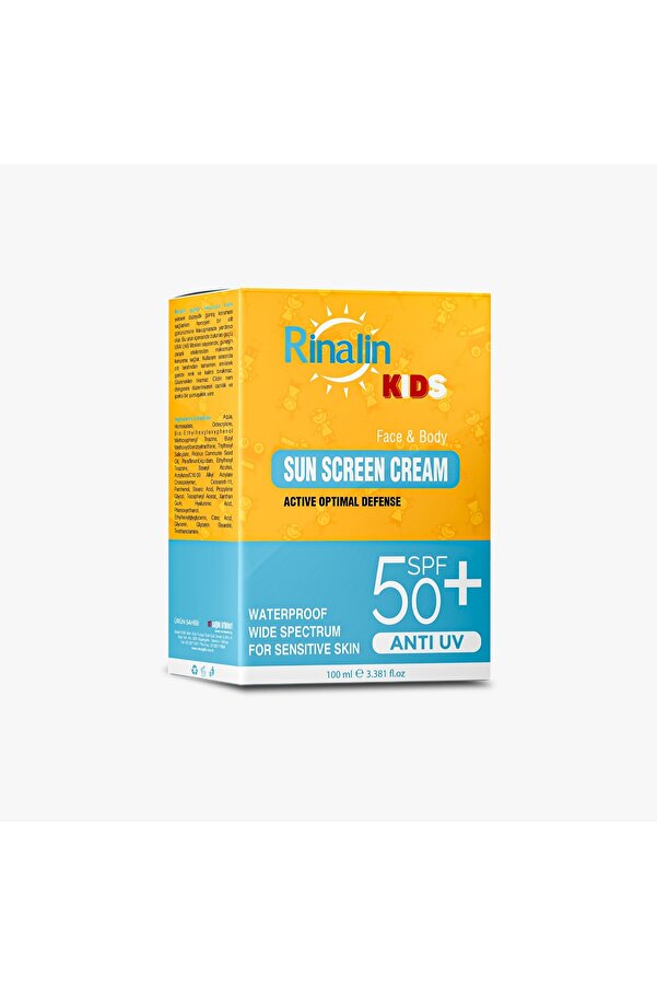 RİNA Rinalin Güneş Kremi KIDS Yüz ve Vücut +50SPF 100ml