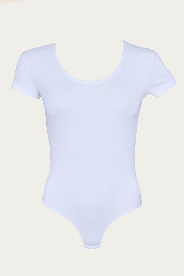 Malabadi-White Modal Body - Women's, Short Sleeve, Open Collar, Snap Closure 133 1