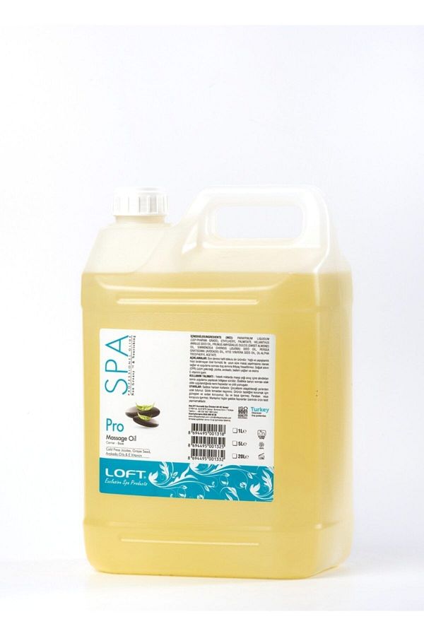 Loft 5lt Professional Classic Base Massage Oil Extra Oily Non Feeling