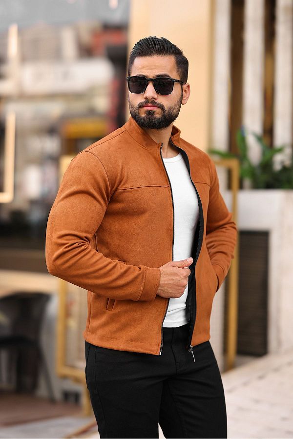 Thin suede jacket online