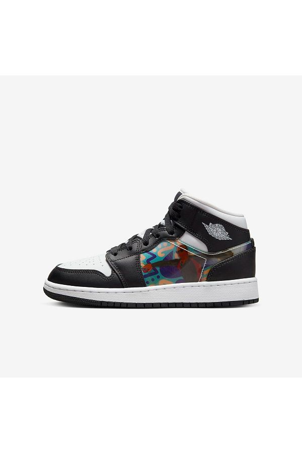 Nike Air Jordan 1 Mid Hologram Women s Sports Shoes Dr9495 001 Trendyol