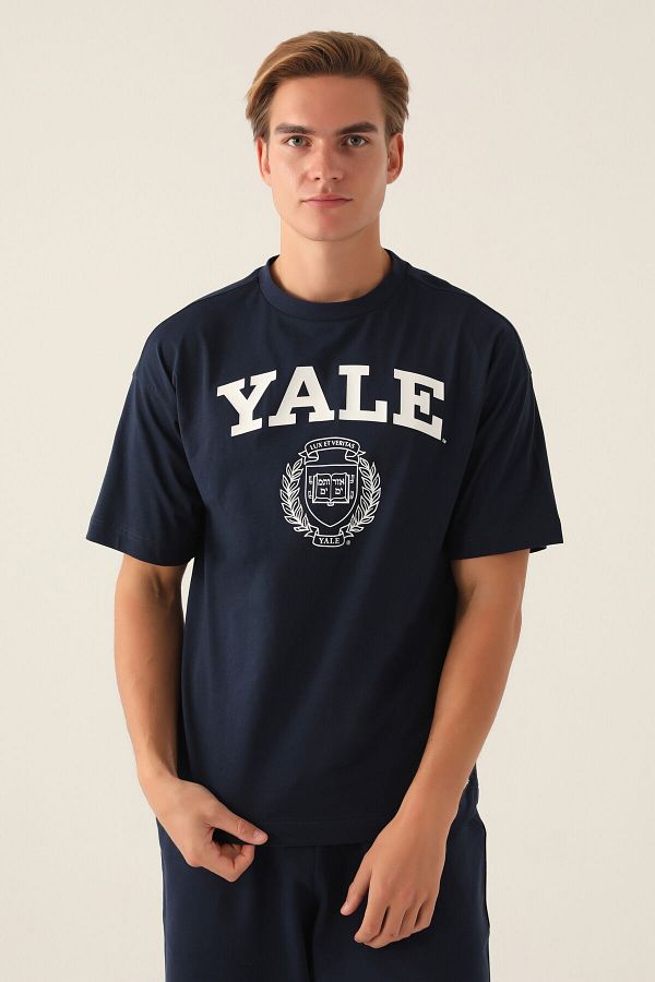 Yale-Tricou Book albastru bleumarin pentru bărbați 1