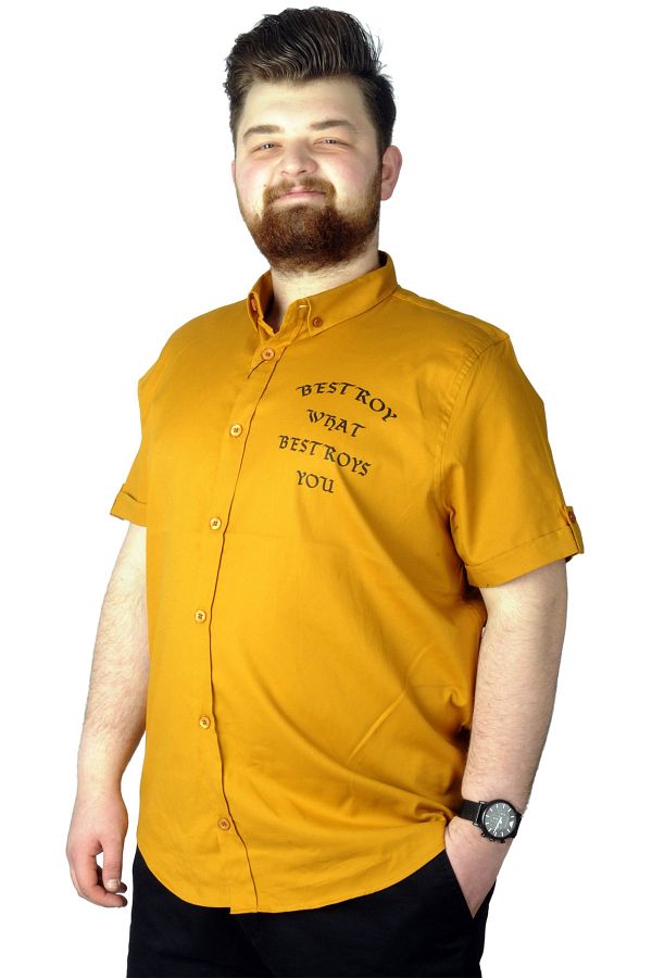 Mustard yellow shirt plus size deals