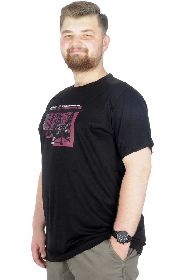 ModeXL-Mode Xl Tricou Marime Mari Crew Neck Bridge 22167 Negru 1