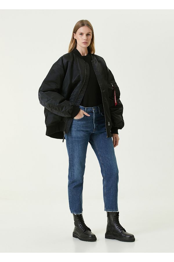 Alpha industries shearling bomber top