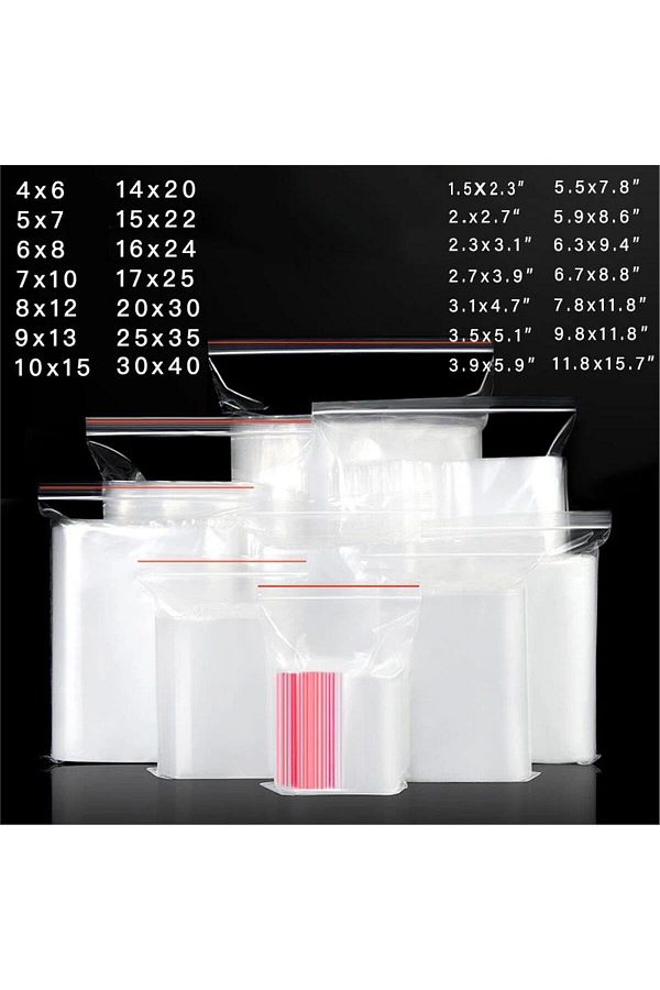 DOKU AMBALAJ-Transparent Ziplock Bag 9x11cm 1000 Pieces 1