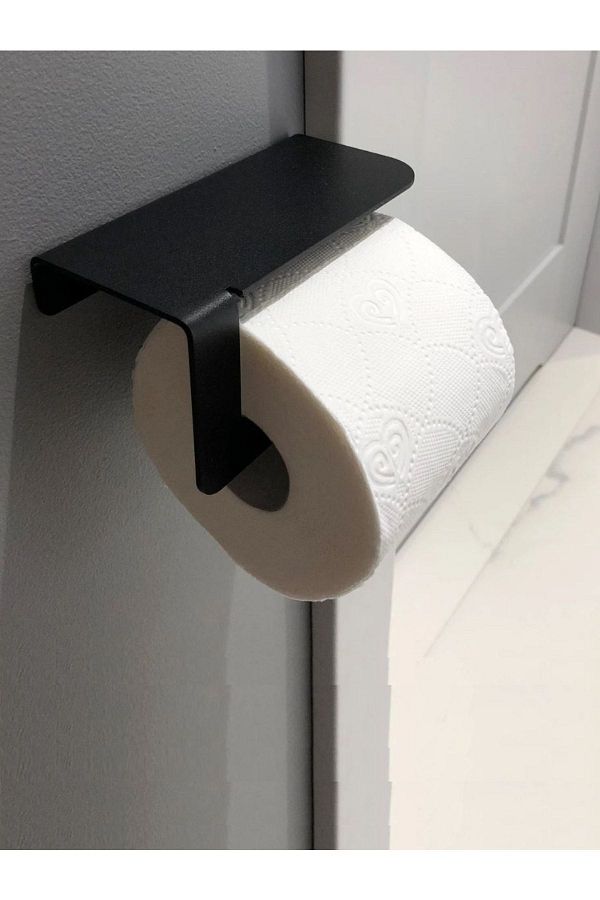 MEBA-Metal Toilet Paper Holder Toilet Paper Hanger with Phone Stand 1