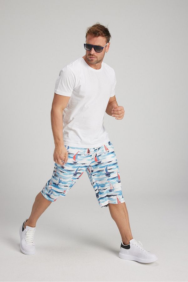 Estemarin Navy Blue Long Men s Swim Shorts Sailing Below the Knee Non Sinking Fabric Trendyol