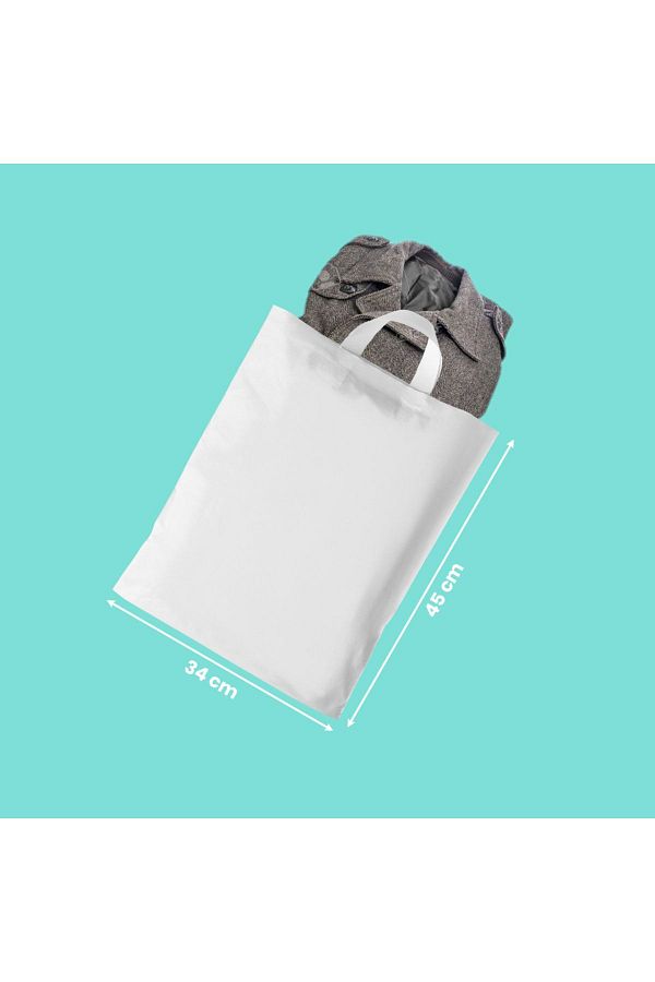 KARGOPEK-Unprinted Soft Handle Store Poset 34*45 (100 PCS) 1