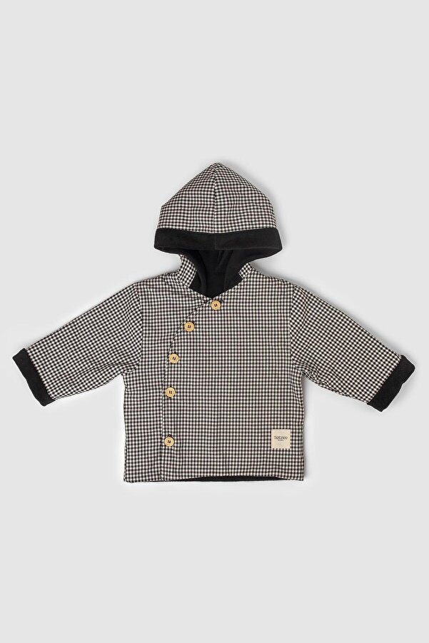 Totzee Diagonal Mont Mini Ekose Siyah & Beyaz