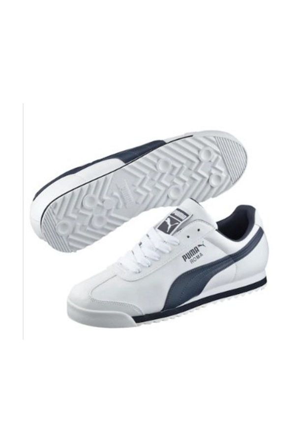 Puma roma white navy top