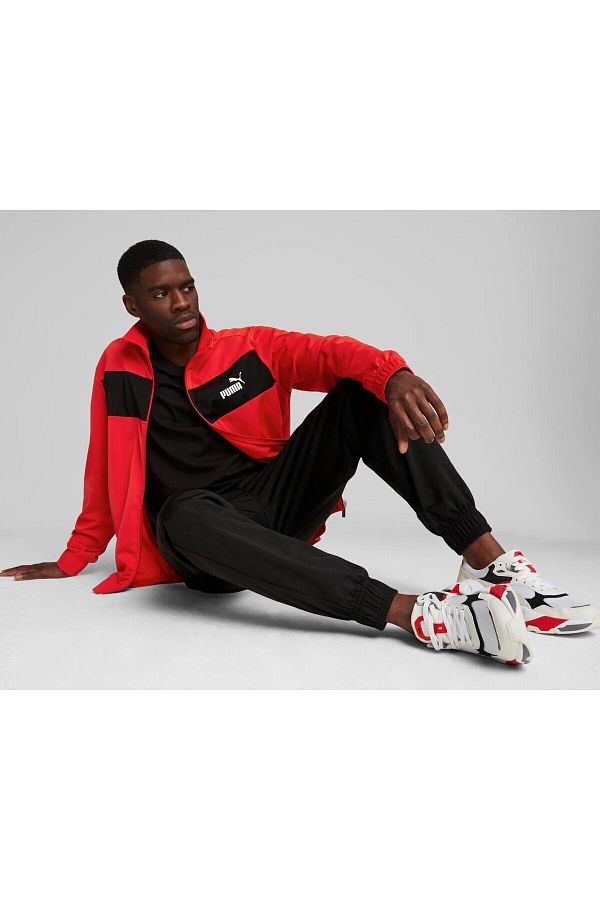 Puma skinny fit tracksuit set sales