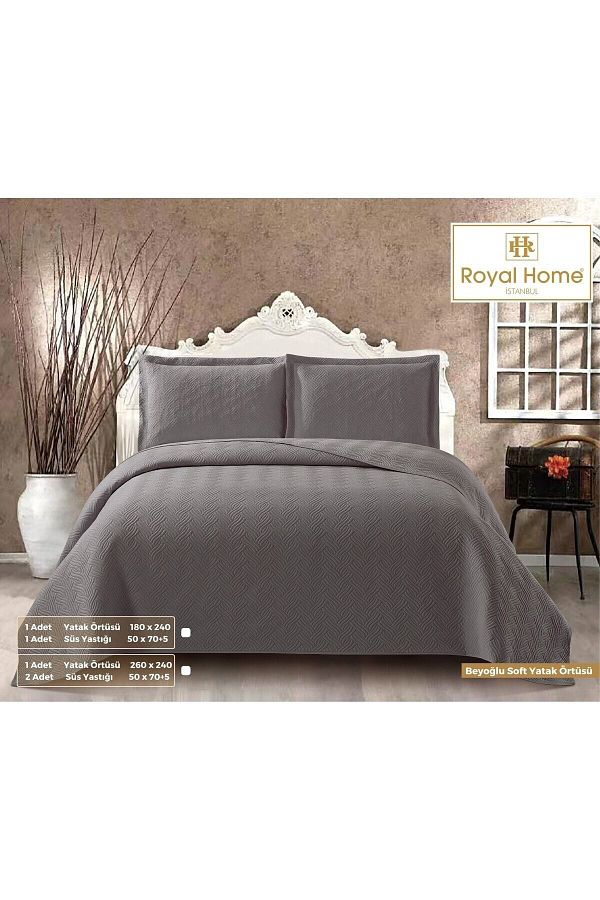 Royal Home-Beyoğlu Soft Double 3 Piece Bedspread Set 1