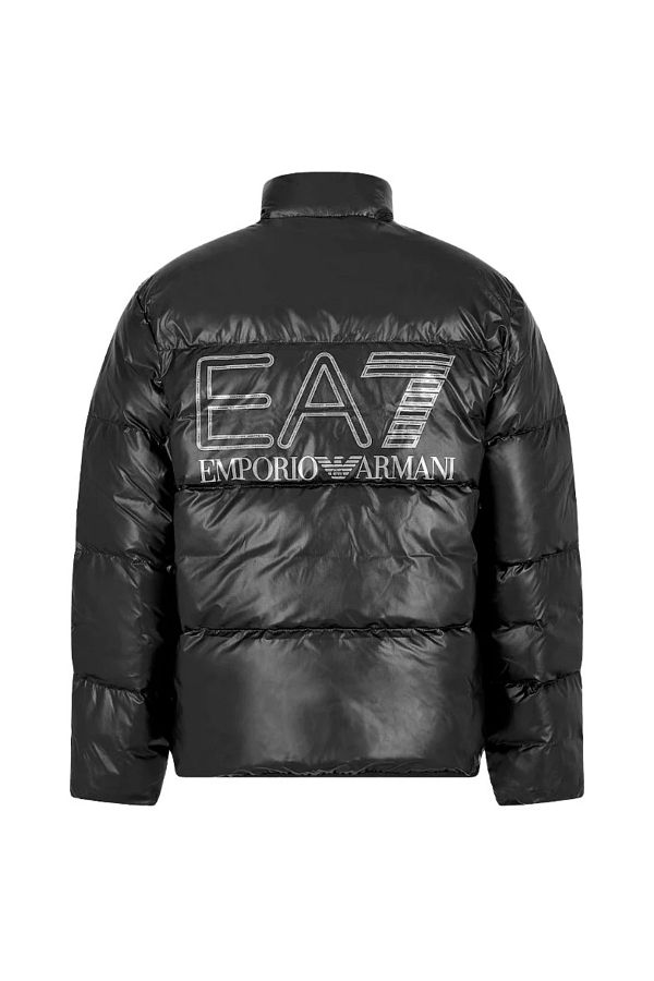 Ea7 hooded down jacket online