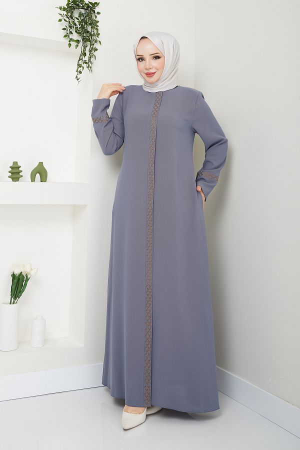 Gray colour abaya shop