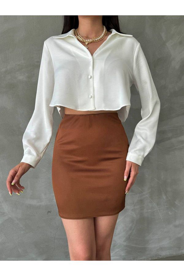 oshebu Women s Mini Pencil Skirt Stylish and Comfortable Trendyol