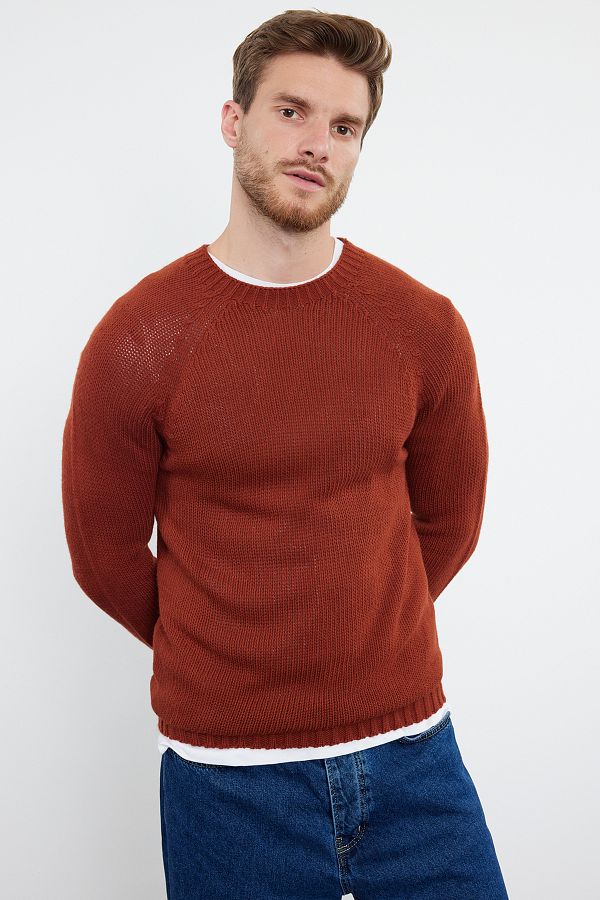 Brick color sweater clearance