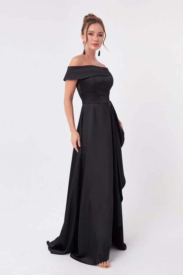 Boat neck occasion dress shop