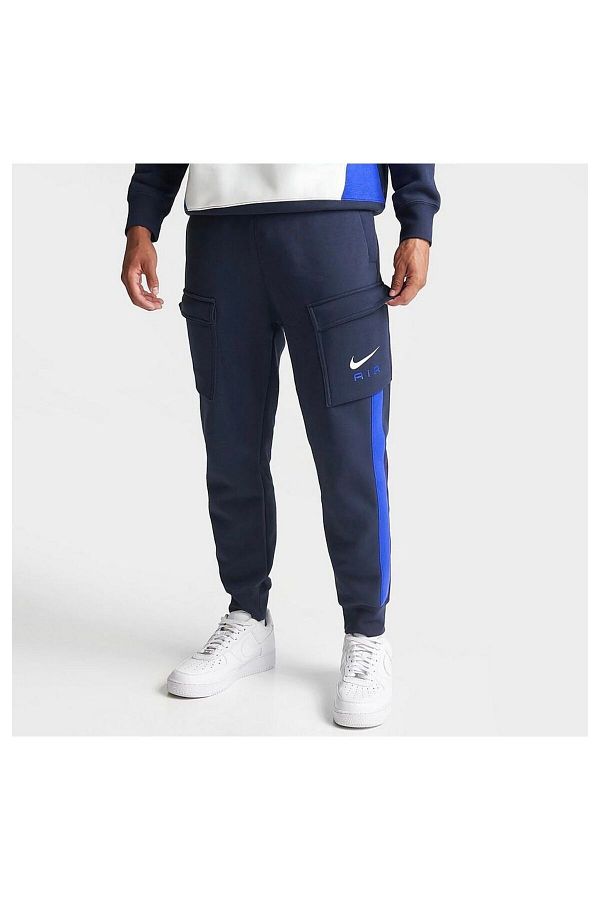Nike Swoosh Air Fleece Cargo Navy Blue Men s Sweatpants Trendyol