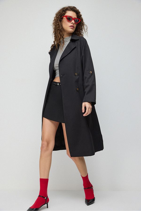 Trench coat no belt cheap