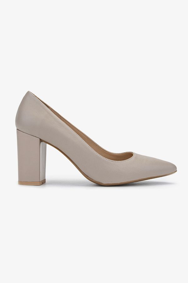 Valmenti-Samanta Mink Genuine Leather Women's Heeled Shoes 1