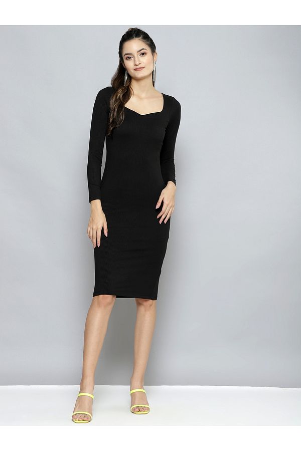 Sweetheart neck bodycon dress 2025