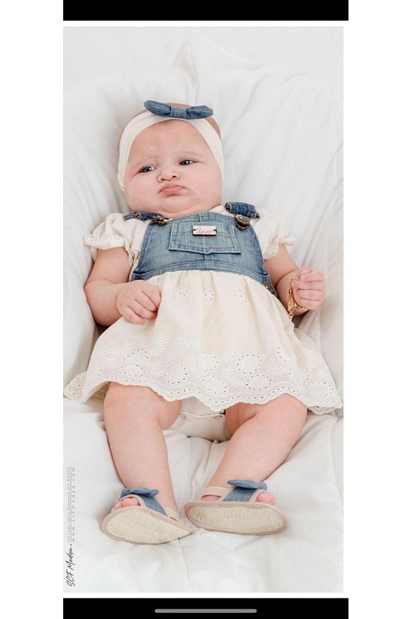 Hype Baby Girl Shoes Bandana Salopeet Set 9018 Trendyol
