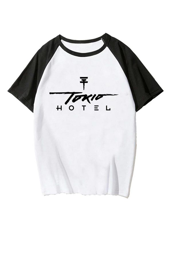 Touz Moda-Тениска Tokio Hotel с бял ръкав Raglan Oversize 1