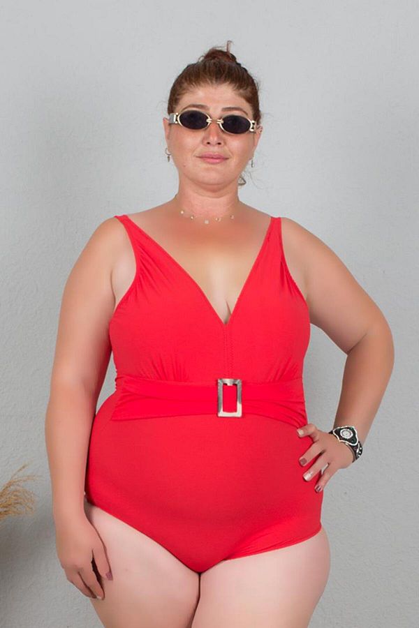 Swimsuit with buckle belt 2025